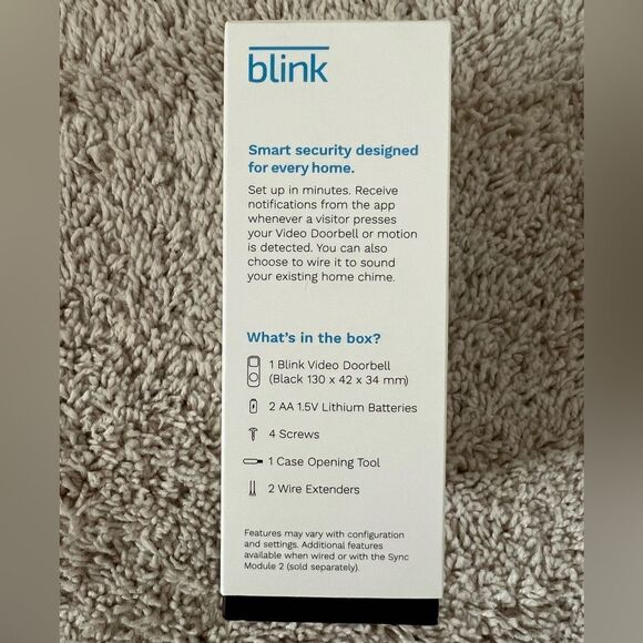 Blink Video Doorbell 2Way Audio HD Video Motion & Chime Wireless/Wired-W… - Picture 4 of 7